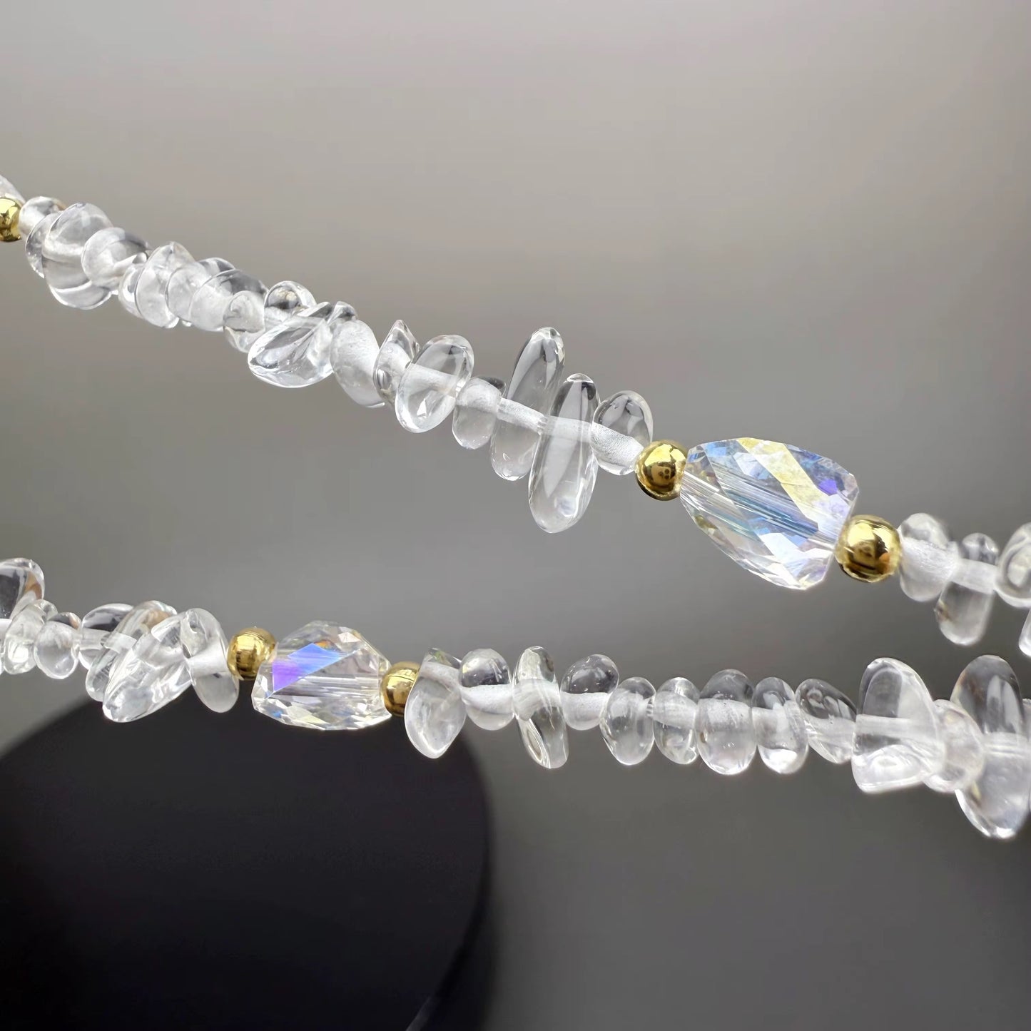 18 in Crystal beaded necklace