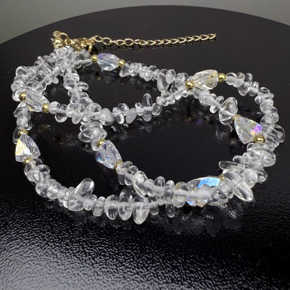 18 in Crystal beaded necklace