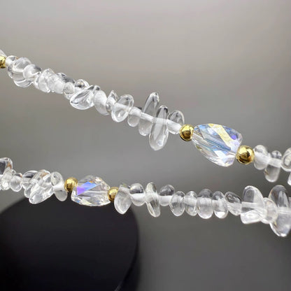 18 in Crystal beaded necklace