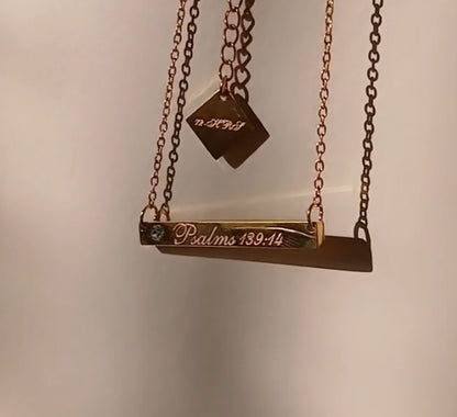 Psalm 139:14 necklace