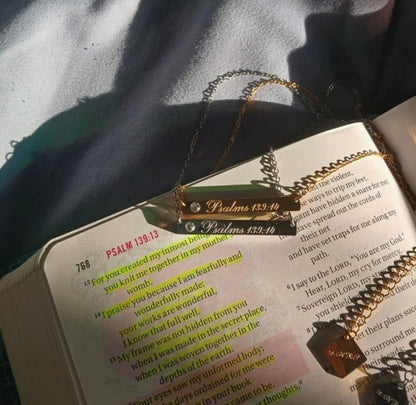 Psalm 139:14 necklace