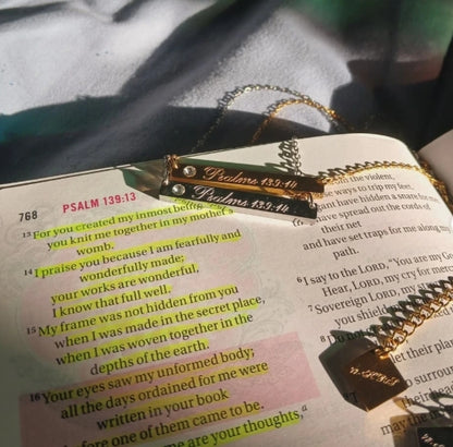 Psalm 139:14 necklace
