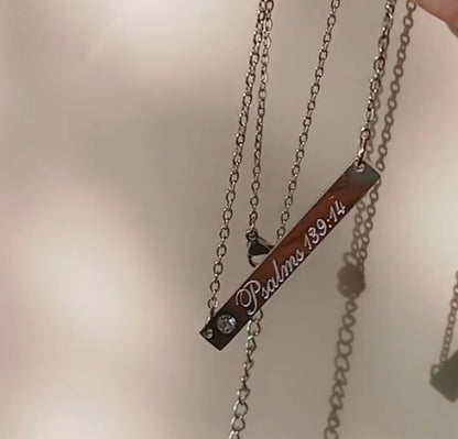 Psalm 139:14 necklace